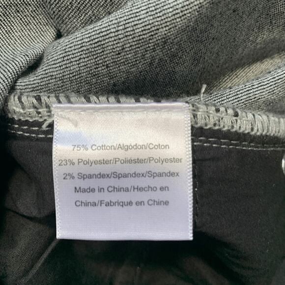 ModCloth Pants Metal Dipped and Dapper Skinny Jeans Black Silver Plus Size 26W - Picture 11 of 12